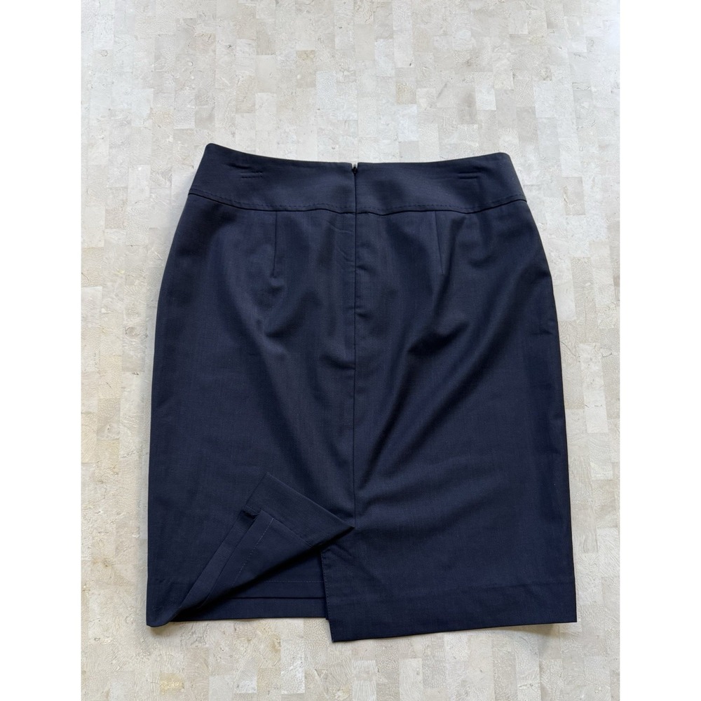 Talbots Navy Blue Wool Pencil Skirt‎ Classic Business Career Tailored Office 6P - Picture 6 of 7
